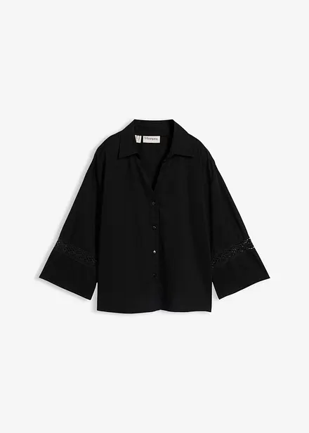 Bluse aus flie&szlig;ender Viskose