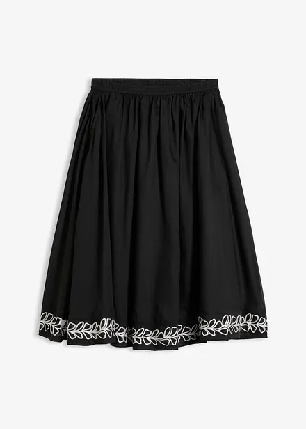 Midirock mit Stickerei