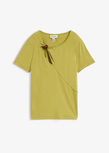 T-Shirt aus flie&szlig;endem Viskose-Mix