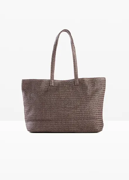 Shopper in Strohoptik