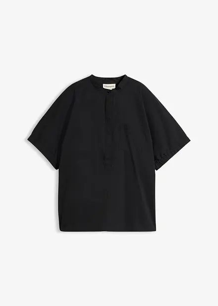 &Uuml;berschnittene Kurzarmbluse