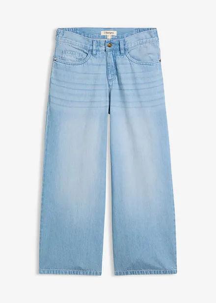 Wide-Leg-Jeans Mid Waist, Bequembund