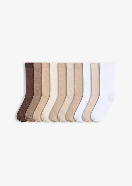 Socken mit Bio-Baumwolle (10er Pack)