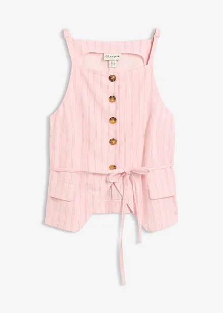 Blazerweste aus k&uuml;hlendem Leinen-Mix
