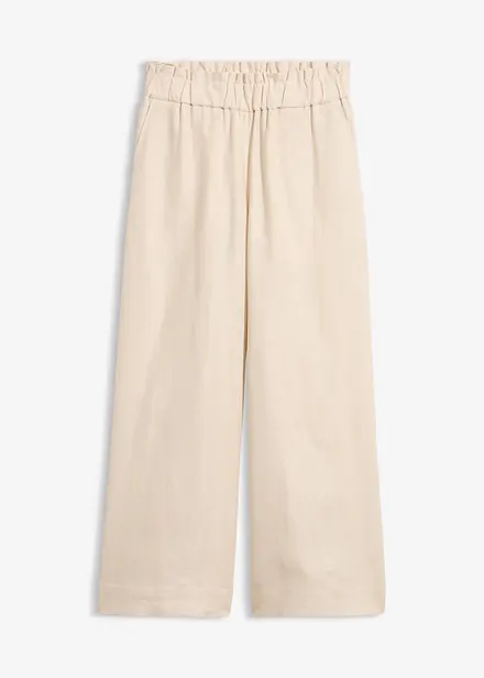 Pantalon large, longueur mollet