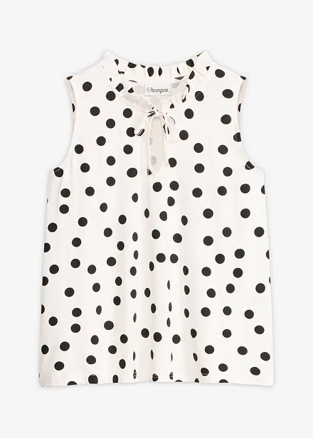 Jersey-Top aus Viskose-Mix