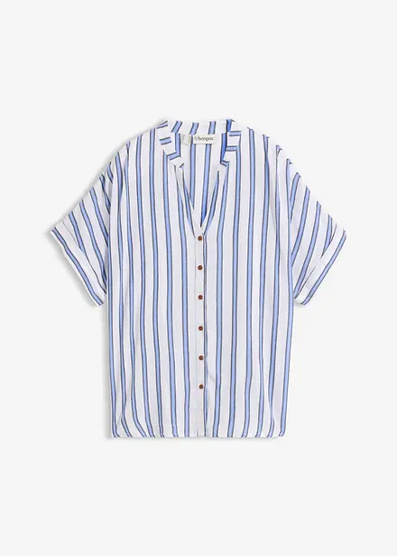 Chemisier fluide en cr&eacute;pon de viscose