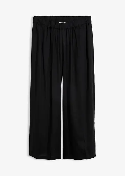 Pantalon large en viscose fluide