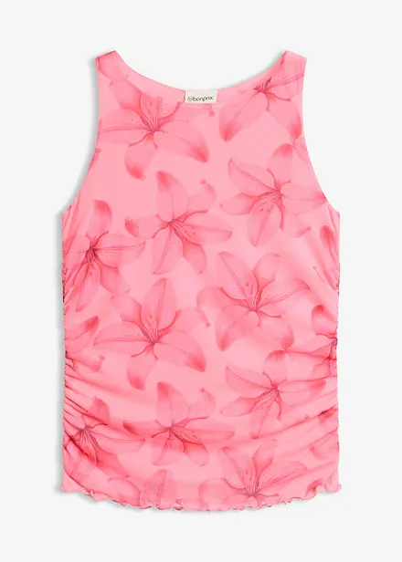Jersey-Top aus softem Mesh