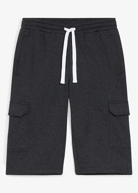 Bermuda cargo en sweat 100% coton