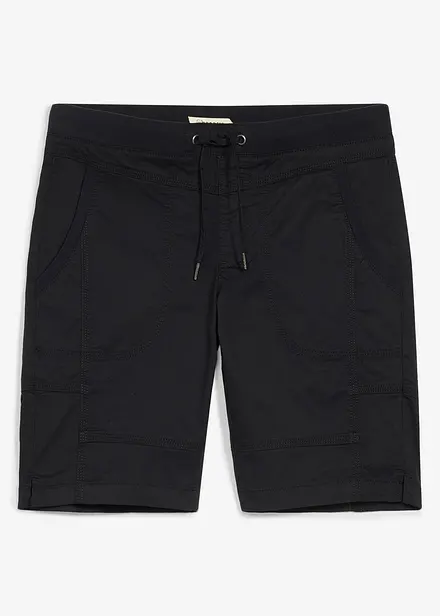 Stretch-Bermuda mit Dehnbund in Regular Fit