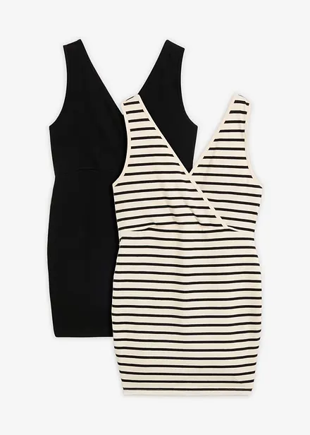 Lot de 2 tops de grossesse et d&rsquo;allaitement