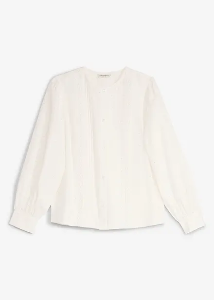 Bluse aus griffigem Popeline