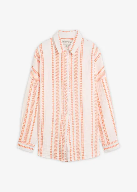 Chemise l&eacute;g&egrave;re en gaze de coton