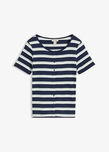 Ripp-Shirt aus Bio-Baumwolle