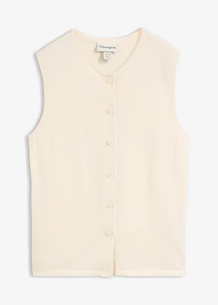 Gilet sans manches en maille estivale