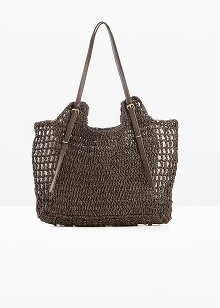 Strohshopper mit Schnallendetails
