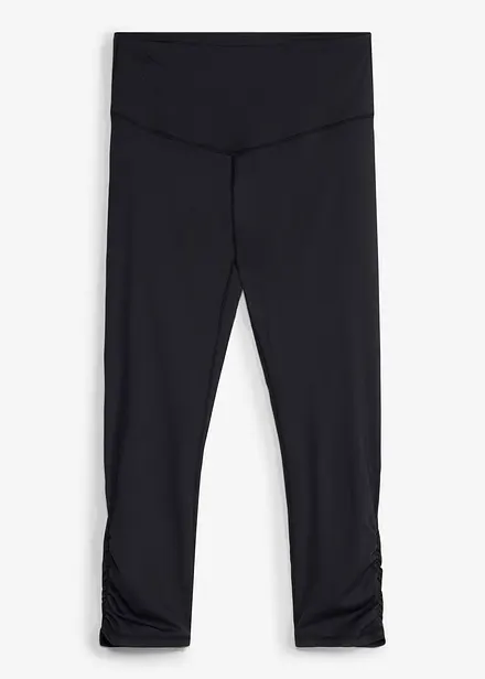 Legging de sport corsaire ultra l&eacute;ger, &agrave; fronces, s&eacute;chage rapide