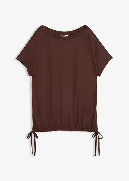 T-Shirt mit flie&szlig;ender Viskose