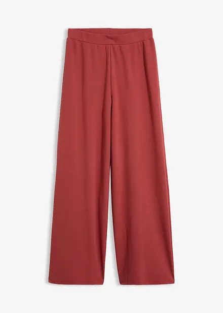 Pantalon large en maille piqu&eacute;e