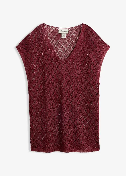 Strickshirt mit Pailletten
