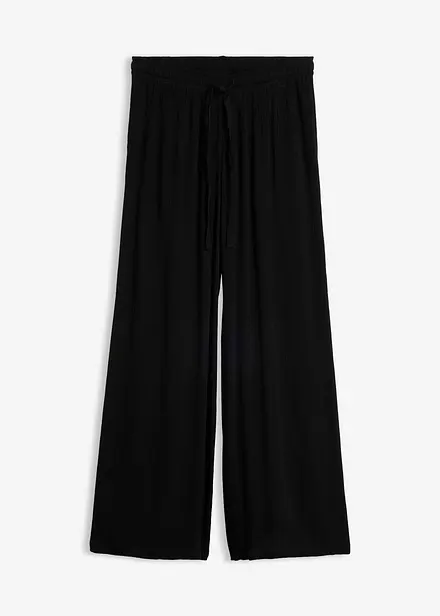 Weite Hose aus feiner Viskose