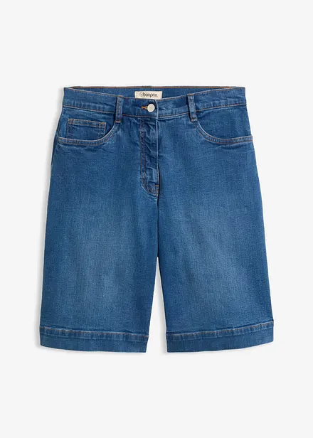 Jeans-Bermuda Mid Waist aus Bio-Baumwolle