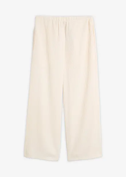 Jupe-culotte en mati&egrave;re textur&eacute;e