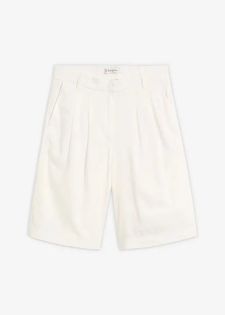 Marlene-Shorts aus Leinen-Viskose-Mix