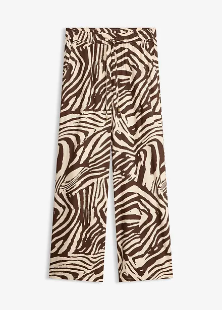 Pantalon taille &eacute;lastiqu&eacute;e en viscose