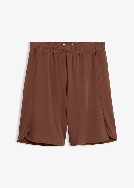 Bermuda taille extensible en mati&egrave;re douce