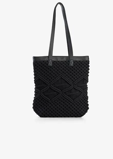 Cabas en macram&eacute;