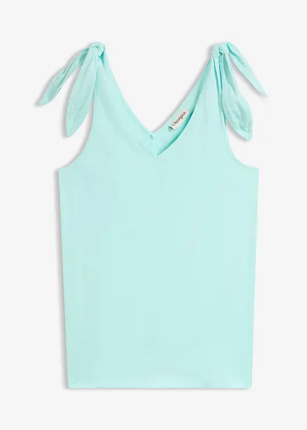 Top en coton avec d&eacute;tails n&oelig;uds