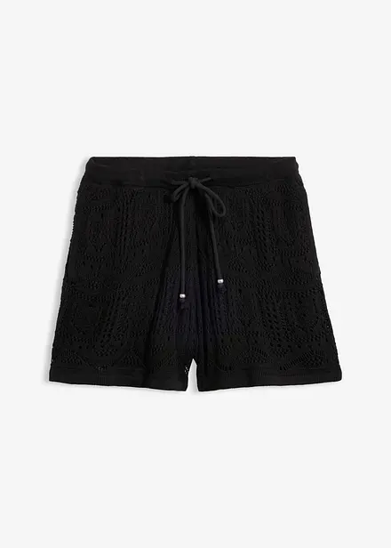 Short en maille ajour&eacute;e