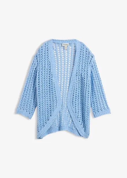 Gilet en maille ajour&eacute;e avec sequins