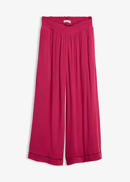 Jupe-culotte textur&eacute;e