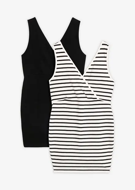 Lot de 2 tops de grossesse et d&rsquo;allaitement