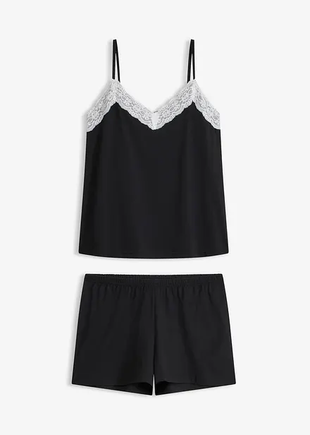 Pyjashort avec dentelle