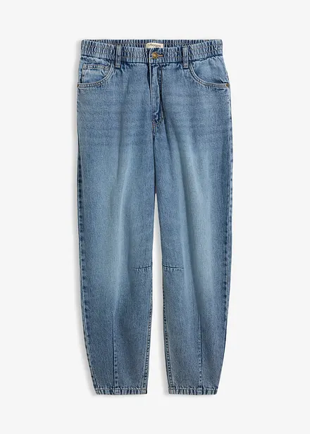 Barrel-Jeans High Waist cropped