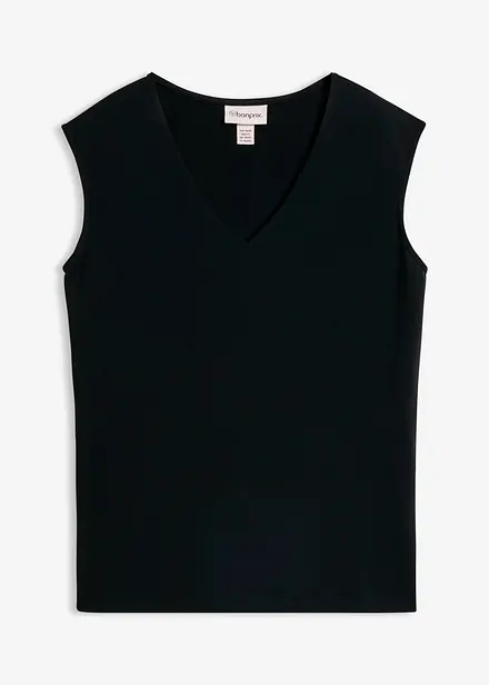 Top col V 100% coton