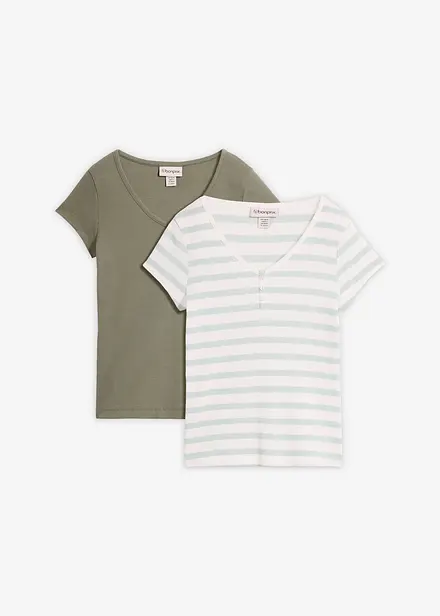Lot de 2 T-shirts 100% coton