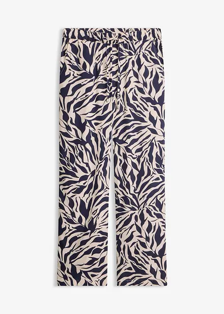 Pantalon taille extensible en viscose fluide