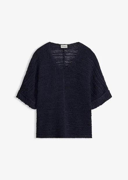Pull en maille ajour&eacute;e