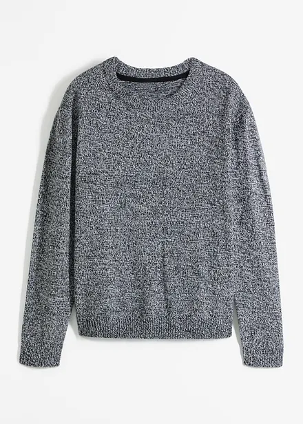Pull en maille chin&eacute;e &agrave; col rond