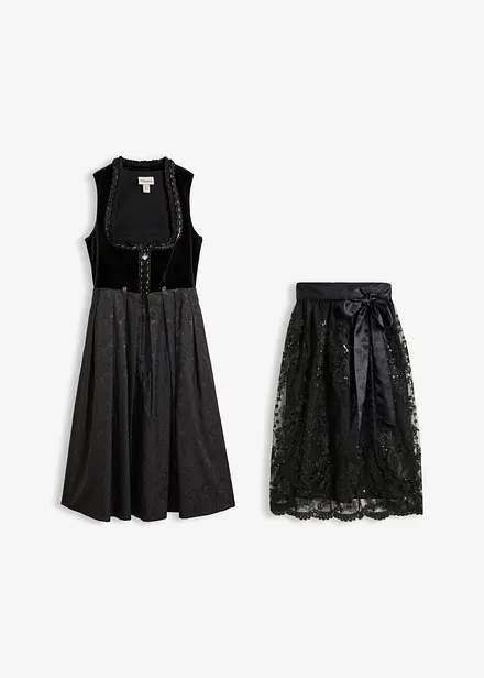 Dirndl mit Samtrock (2-tlg.Set)