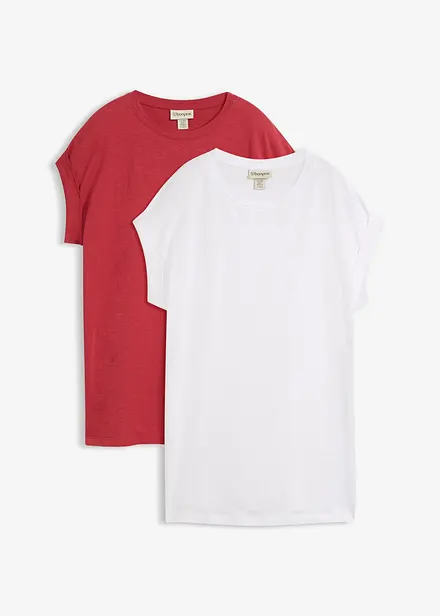 Longshirt aus reiner Bio-Baumwolle (2er Pack)
