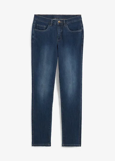 Jean droit taille mi-haute, extensible