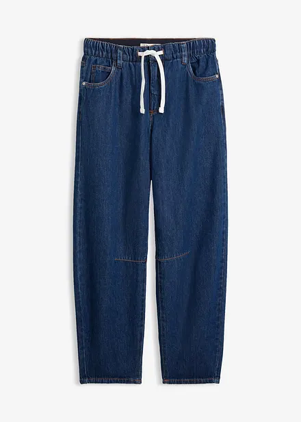 Barrel-Jeans Mid Waist cropped