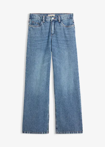 Jean large taille mi-haute