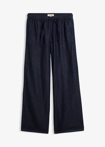 Leichte Wide-Leg-Jeans Mid Waist